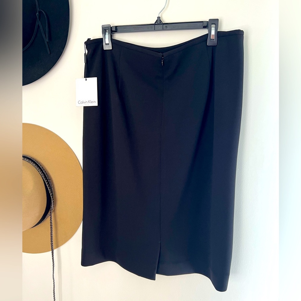 Calvin Klein Black Skirt A-line Like New with Tags